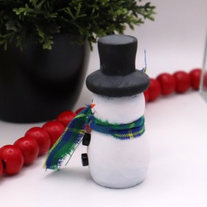 Handcrafted Wooden Snowman -1273 - Image 2