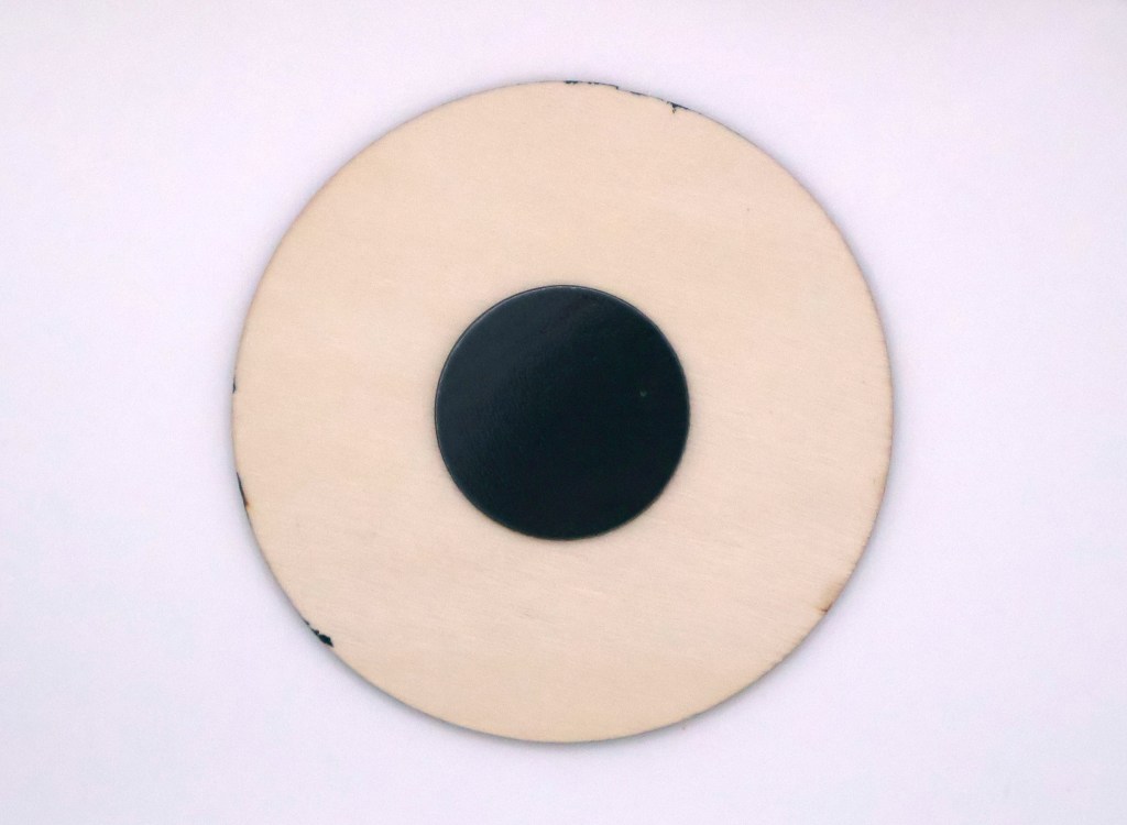 Handcrafted Wooden Mushroom Magnet - BLK1