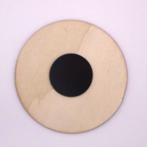 Handcrafted Wooden Mushroom Magnet - BLU3 - Image 3