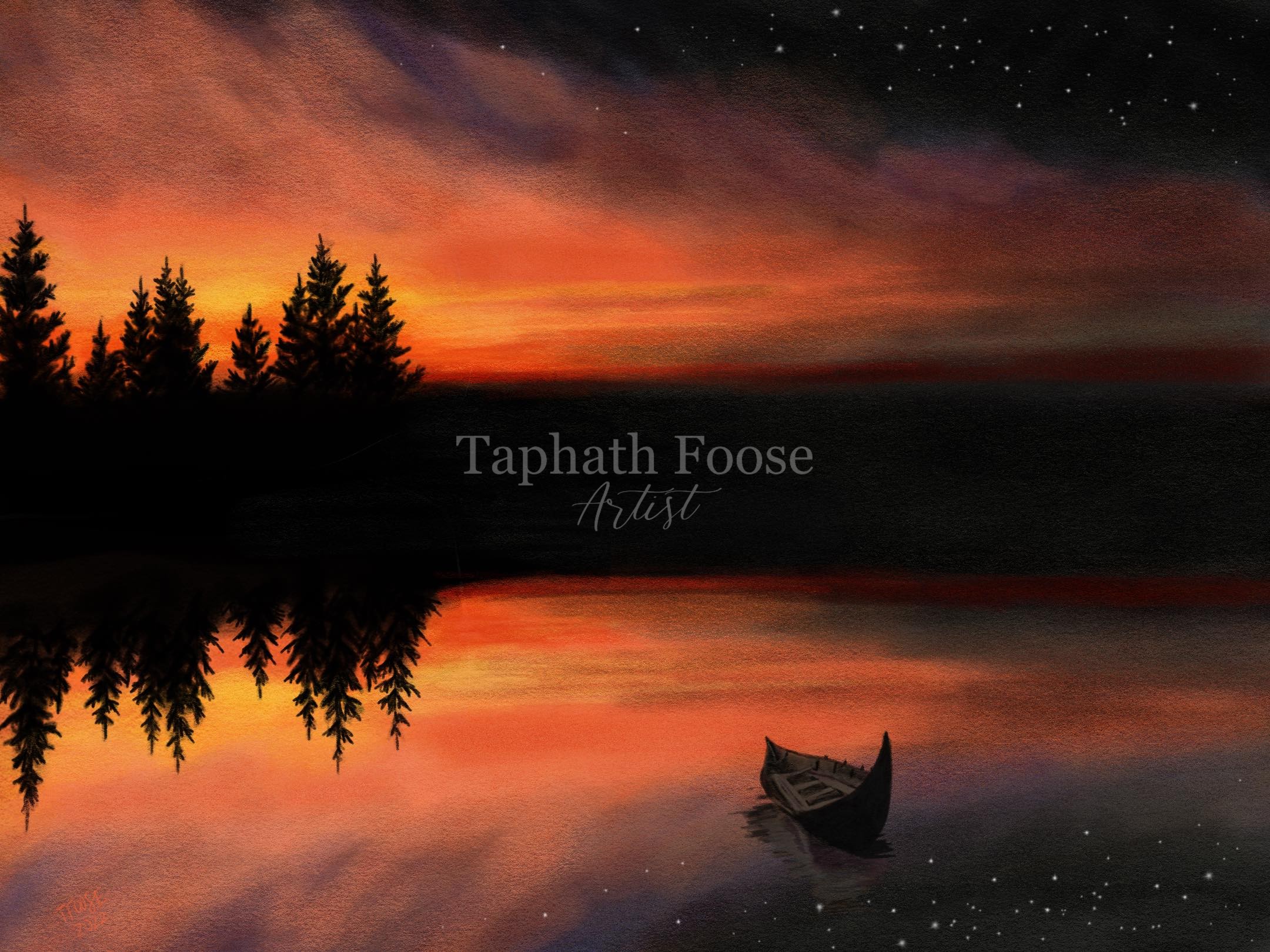 Boat at Sunset - Image 1