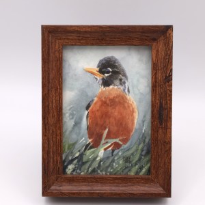 Rainy Robin Mini Print - Image 1