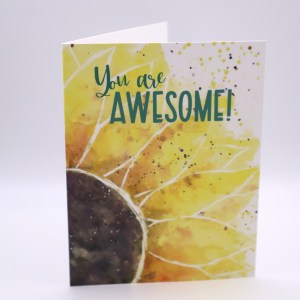 Sunflower Impression Greeting Card