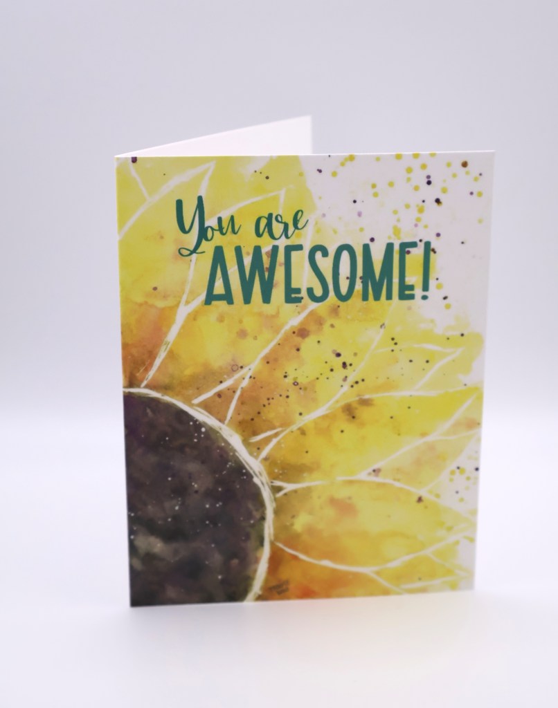 Sunflower Impression Greeting Card