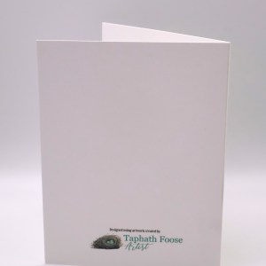 Green and Blue Roses Greeting Card - Image 3