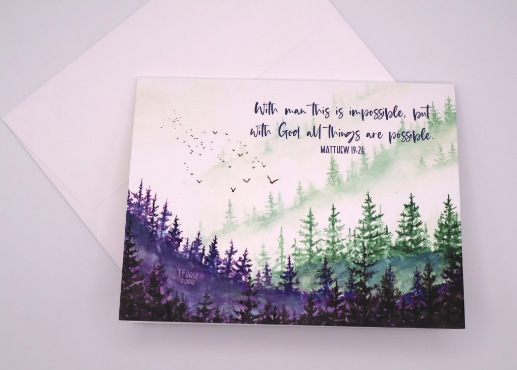 Fog in the Mountains Greeting Card